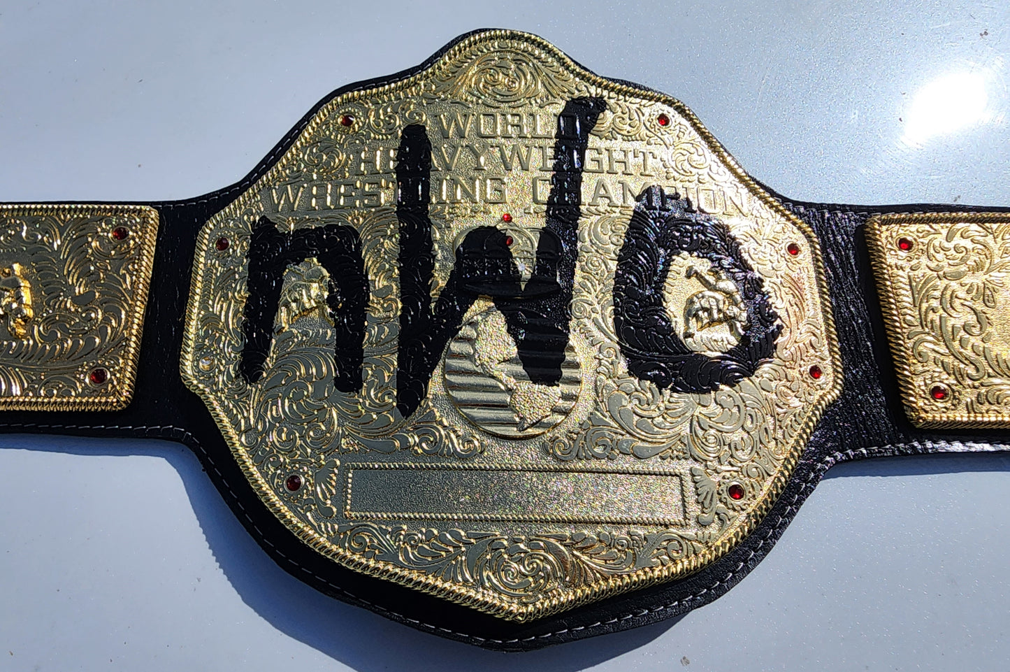 nWo World Heavyweight Championship Replica Belt 6MM Thick plates