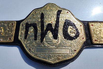 nWo World Heavyweight Championship Replica Belt 6MM Thick plates