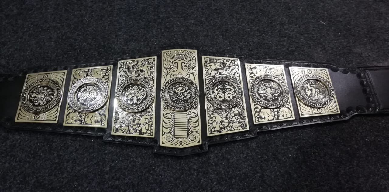 Lucha Underground Gift of GOD Championship Replica Belt Adult Size 4MM thick plates