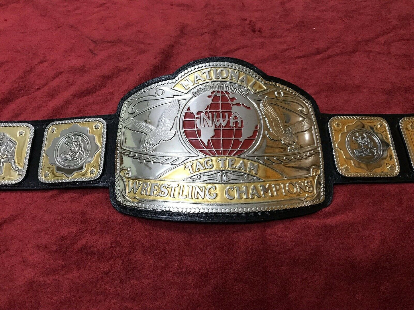 Nwa Nation Tag Team Belt In 4mm Zinc Deep Etching