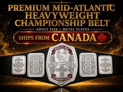 Premium Mid-Atlantic Heavyweight Championship Belt 4MM ZINC