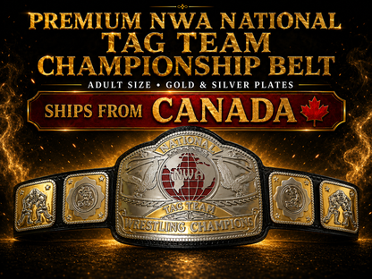 Nwa Nation Tag Team Belt In 4mm Zinc Deep Etching