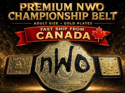 nWo World Heavyweight Championship Replica Belt 6MM Thick plates