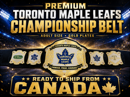 Toronto Maple Leafs Custom Championship Belt - Honor Pride Courage 2MM