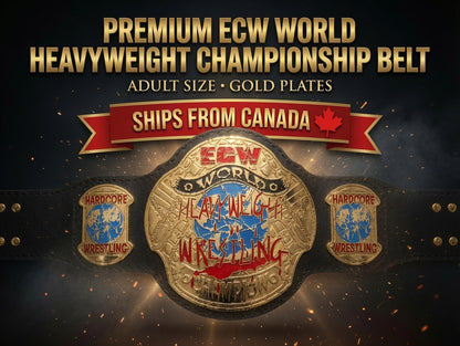 NEW ECW World Heavyweight Wrestling Championship Replica Belt 2mm