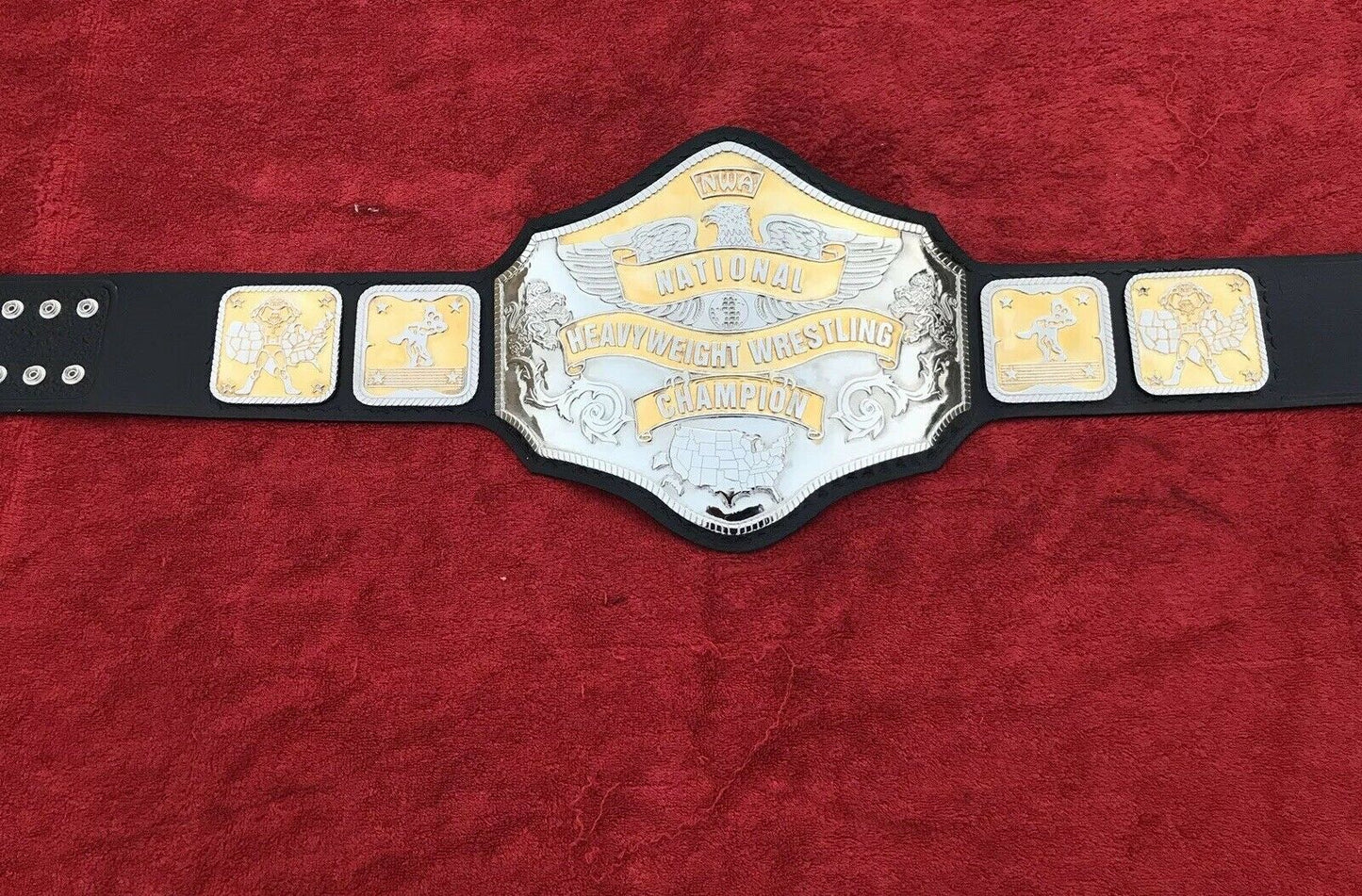 NWA National Heavyweight Wrestling Championship Replica Belt 4mm zinc