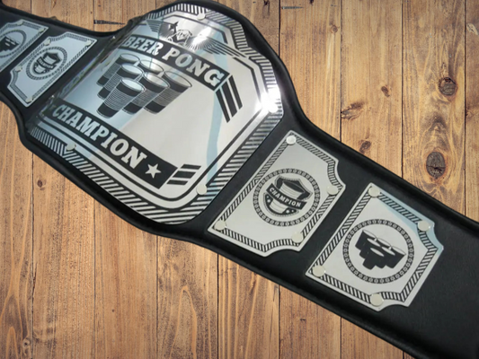 Beer Pong Championship Belt New Enforcer Model High quality Metal plates hand crafted