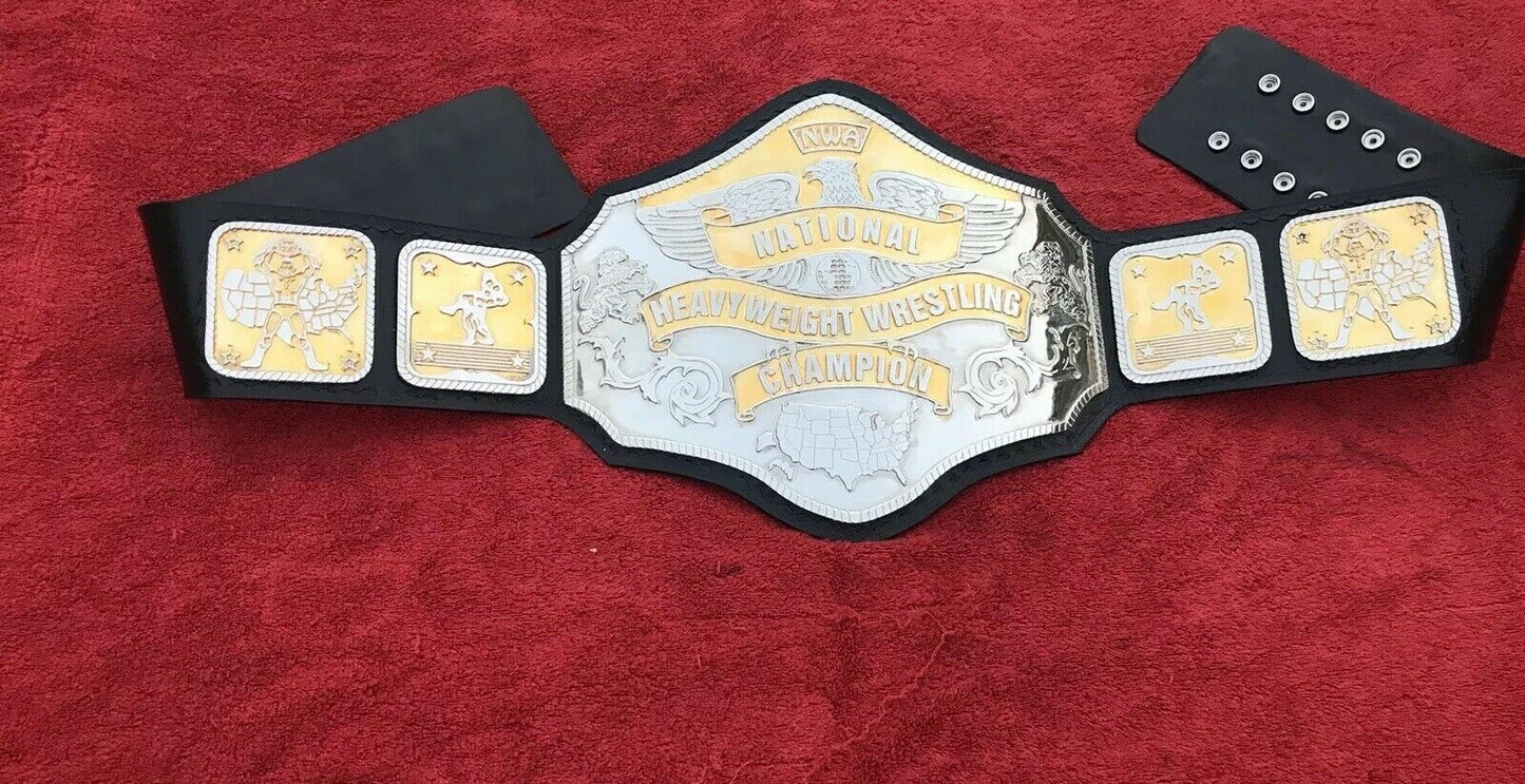 NWA National Heavyweight Wrestling Championship Replica Belt 4mm zinc