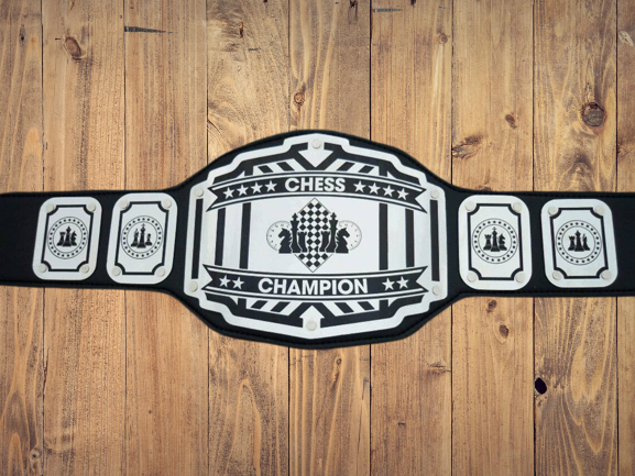 Chess Champion Championship title belt Handcrafted  Metal Plates Legend series games board games game