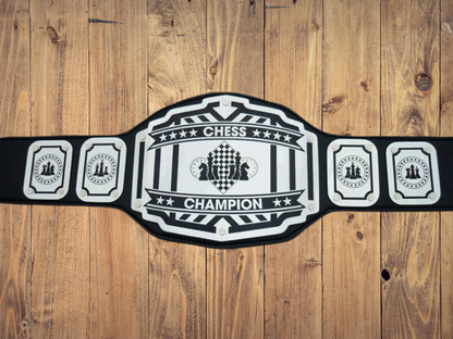 Chess Champion Championship title belt Handcrafted  Metal Plates Legend series games board games game
