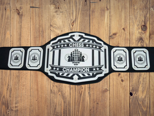 Chess Champion Championship title belt Handcrafted  Metal Plates Legend series games board games game