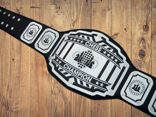 Chess Champion Championship title belt Handcrafted  Metal Plates Legend series games board games game