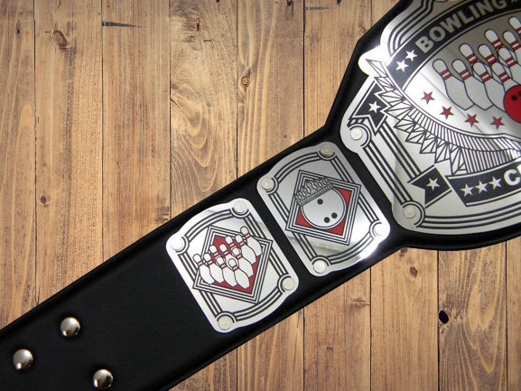 Bowling Championship champion Belt Emperor Series Adult Sized High Quality Metal Plates color wrestling games pins pin