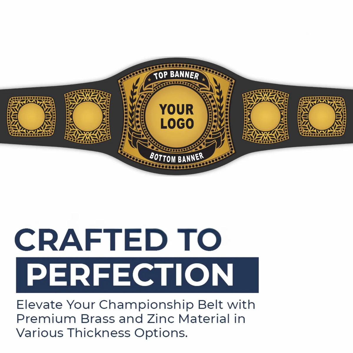Beer Pong Championship Belt New Enforcer Model High quality Metal plates hand crafted