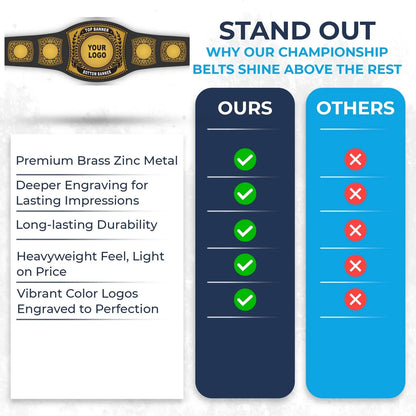 Beer Pong championship Belt New Legend Model High quality Metal plates hand crafted Adult size man cave
