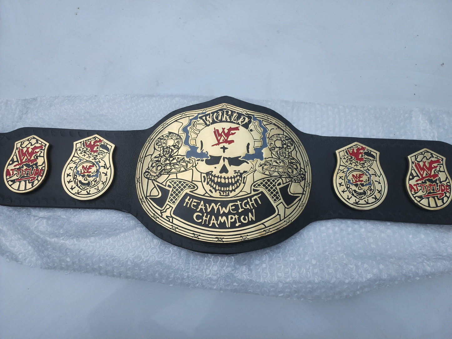 Smoking Skull Attitude Era Heavyweight Championship Skull Belt Replica 4MM
