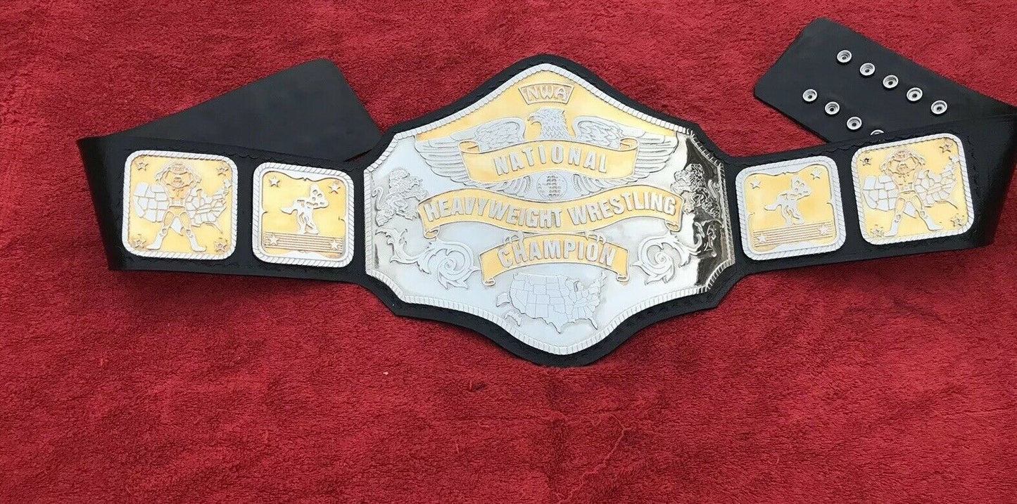 NWA National Heavyweight Wrestling Championship Replica Belt 4mm zinc