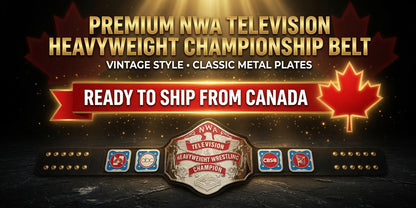Nwa Television Heavyweight Wrestling Championship Belt  4MM ZINC