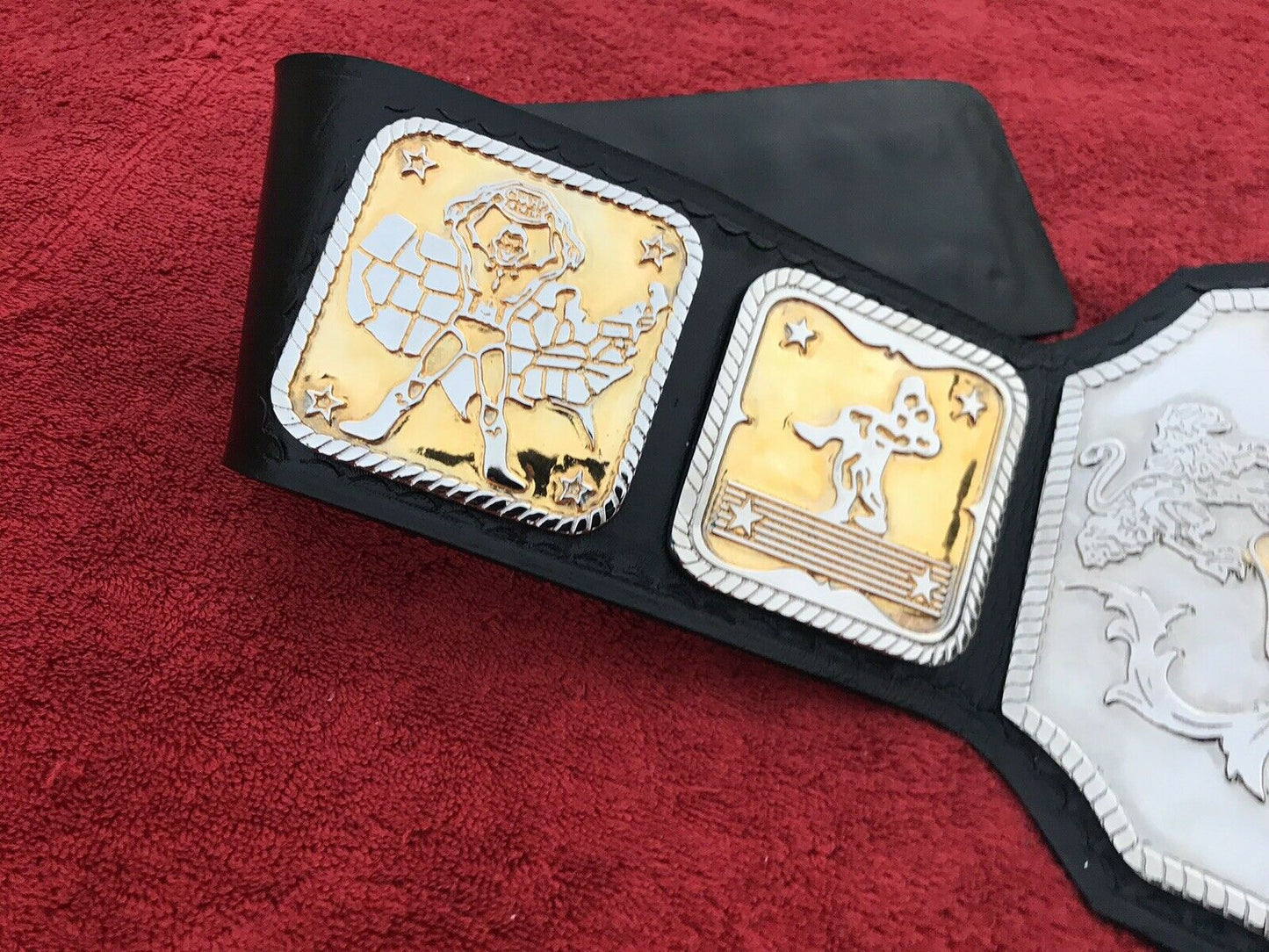 NWA National Heavyweight Wrestling Championship Replica Belt 4mm zinc